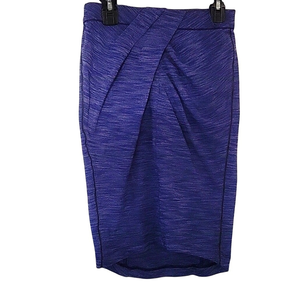 Lululemon Here To There Skirt Purple Space Dye Tulip Wrap Front Size 4 W2931S